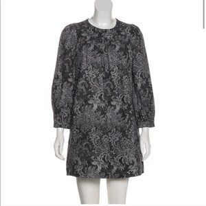NEW! Marc Jacobs Lace-Printed Black Denim Dress